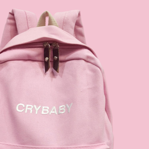 pink backpack