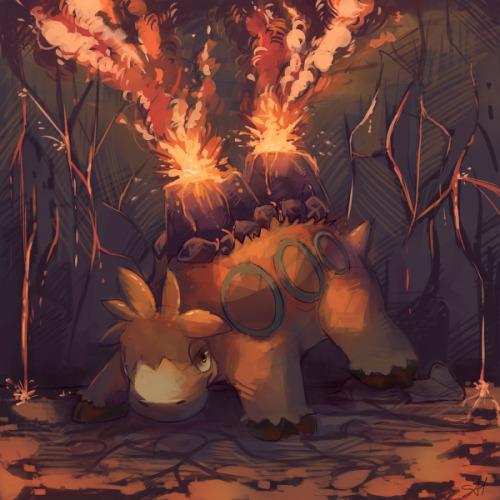 grrrrrowlithe: pokemonpalooza: Artist: サンチョ Love this