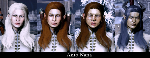 samsdaimods: Anto Hairstyles for DAI By Themiscyra A couple of Anto’s hairstyles from Sims 4 for hum