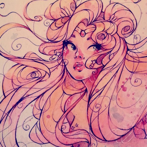 starsinmycoffeee: The hair is going to kill me, but hey at least it’s pretty.