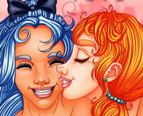 ringochan94:  Nami heart Vivi I dunno why I haven’t draw these two before, I ship them so hard