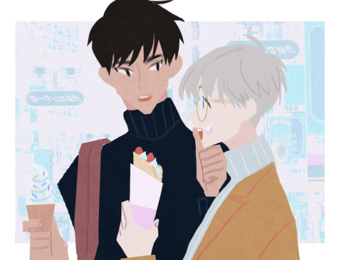 hoy0120:This is during their college. Yukito still eats alot and Touya is holding the food for him. 