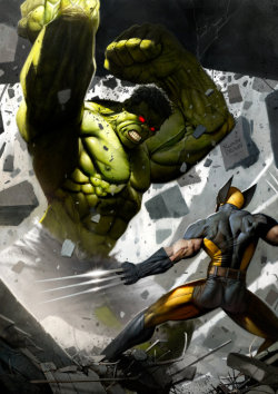 westcoastavengers:  Wolverine Vs. Hulk | Ryan Brown