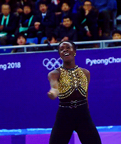 jardinaquatique:Maé-Bérénice Méité, Halo + Run the World (Girls) (Pyeongchang