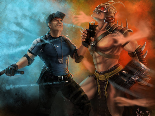 Mortal Kombat- Kabal and Stryker by GavinoElDiabloGuapo on DeviantArt