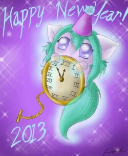 spectralpony:  Time for resolutions ^-^   I resolve to huggle the cutest lil&rsquo; ghosty in Equestria. *huggles da Oki* &lt;3