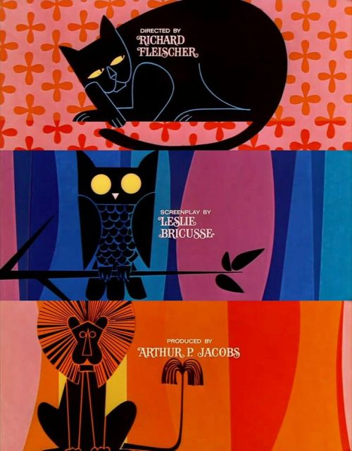 Don Record, Doctor Dolittle Title Sequence, 1967. Pacific Title, USA. Via Pinterest. The beautiful t