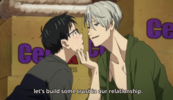 The sudden gay affection in the beginning