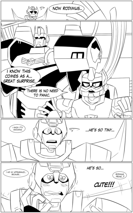 blitzy-blitzwing: I just love the idea that Minimus and the Magnus suit is in the TFA universe. <3 