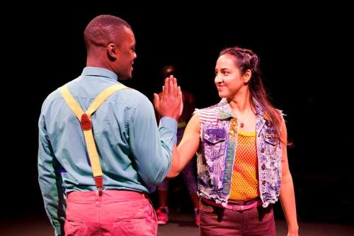 shakespearean:Sheena Bhattessa (Juliet) and Tendayi Jembere (Romeo) in the National Theatre production of Romeo and Juli