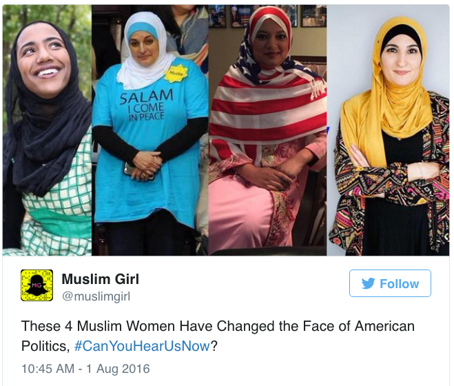 the-movemnt:  Muslim women are firing back at Trump with #CanYouHearUsNow. In his