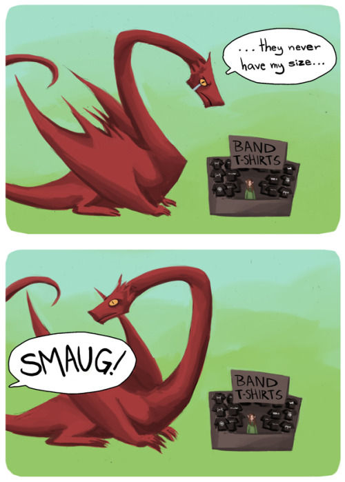 snartha:Not even a little bit sorry about making both Burzum and Smaug adorable in one comic. :)