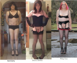 katthycd2000:  Three sissies exposed for