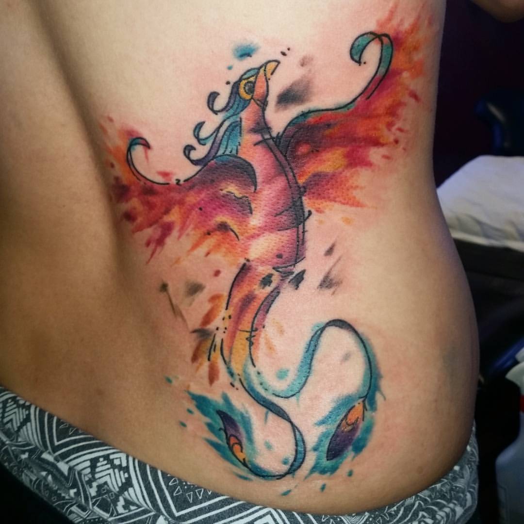 SiC iNK Tattoos — Custom drawn #phoenix tattoo i just did. About 2...