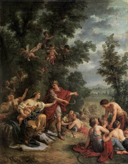Ceres Teaching Agriculture to King Triptolemus, Louis-Jean-François Lagrenée, 1769
