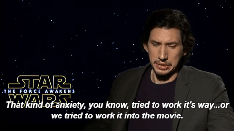 huntedbyacreature: oldadastra: arrivedmad: Adam Driver on Kylo Ren feeling “stuck” 