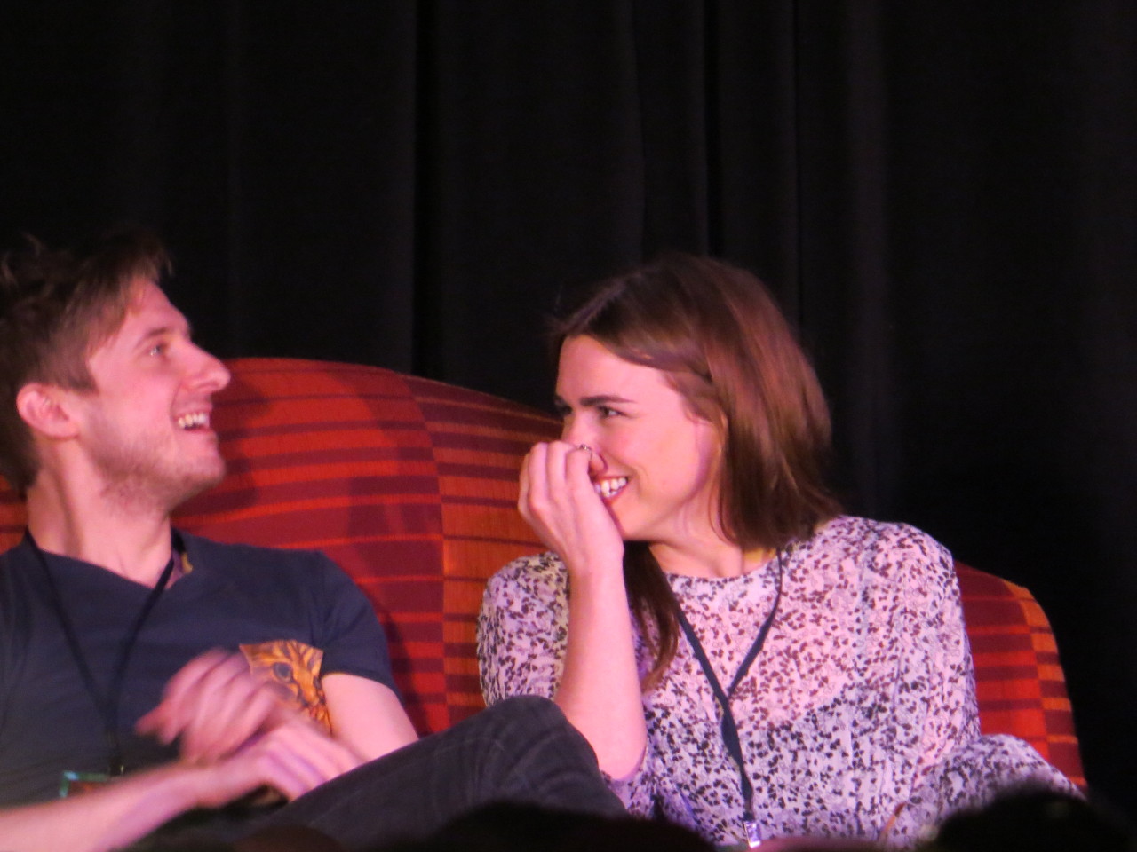 longlosttimelady:  Billie Piper and Arthur Darvill being adorable at Gallifrey One