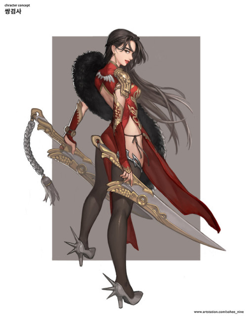 쌍검사  MOCCA (Sohee KOO) www.artstation.com/artwork/N6m05