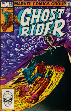 Ghost Rider No. 74 (Marvel Comics, 1982). Cover art by Bob Budiansky