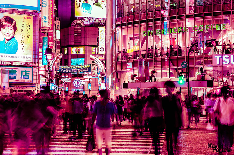 duckcity:  archatlas:    Tokyo’s Pink Glow   Xavier Portela takes us on a visual