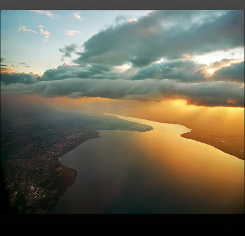 Sunset above the lake .. by Katarina 2353 on Flickr.Lake Geneva, Switzerland