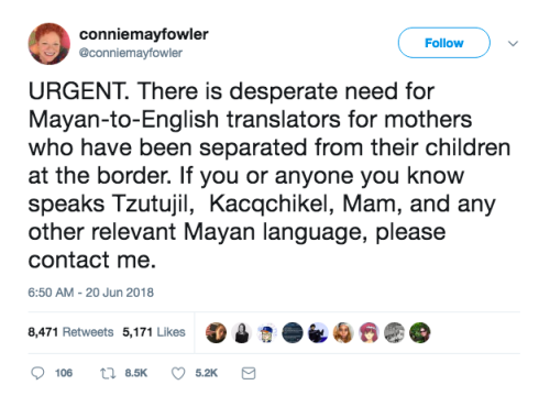 tami-taylors-hair:She says to DM her if you have info/speak any of these languages