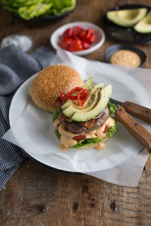 Boerewors burger with bacon, avocado and PeppadewFind me on Instagram