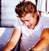 daddys-cock-slut:   raddaddy3639:  garfys:   James Dean being incredibly adorable in “Rebel Without A Cause”   He sure was a cry-baby in that movie though, wasn’t he?  Completely 