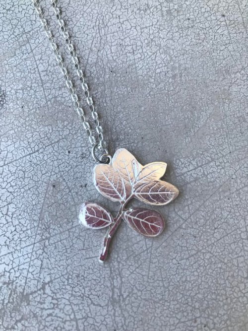 Leaf Silver Pendant //anluz