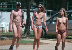 Nudeamateurbeach:  Topless Babes With Small Tits Seen By Peeping Tom