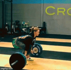 crossfitters:  Christmas Abbott: Tempo deadlifts. 235lbs 3sec hold at the top with a 5 sec decent. Grip smoker!