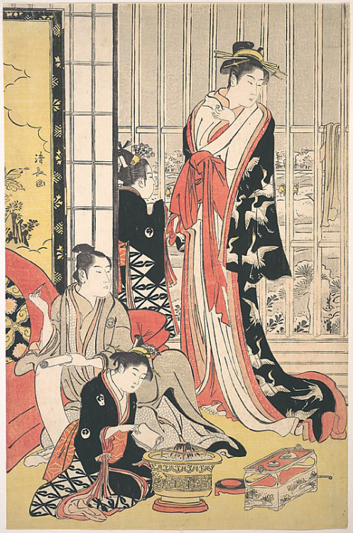 Torii Kiyonaga Interior Scene 1788