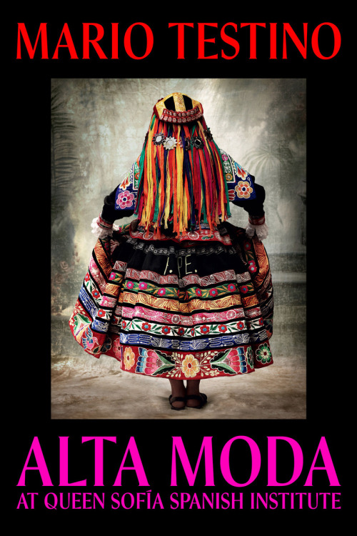 Photos from new exhibit by fashion photographer Mario Testino at the Queen Sofia Spanish Institute.&