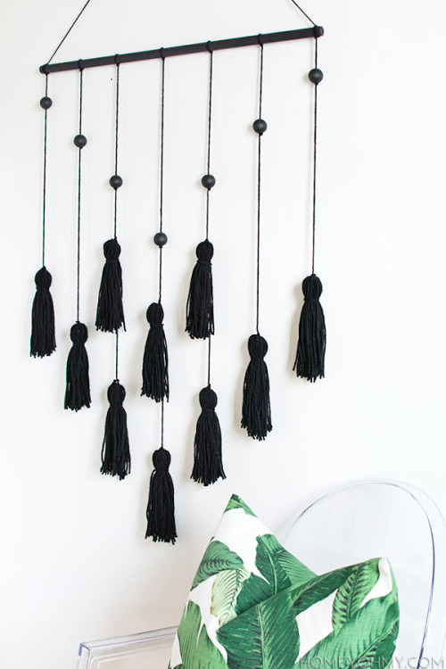 DIY Wall Tassel Decoration | Homey Oh My!