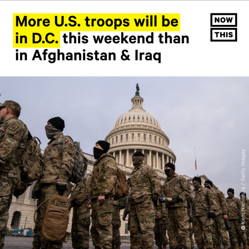 Roughly 10,000-15,000 troops will be in Washington, D.C., by this weekend as part of the heightened 