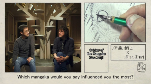 horrorjapan:Junji Ito influences on Urasawa Naoki no Manben Manga  S4x2 2016.