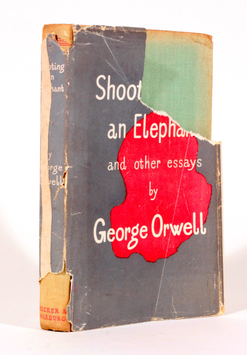 Shooting an elephant and other essays George Orwell First Edition Secker &amp; Warburg