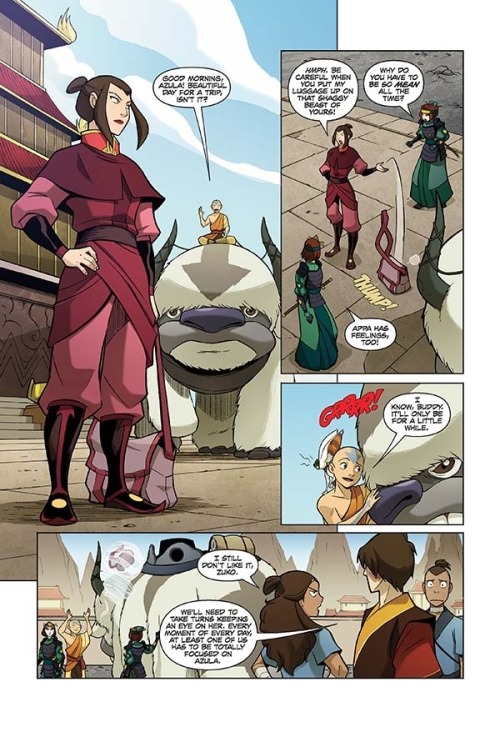 The first released pages of the comic Avatar: The Last Airbender - The Search Part One