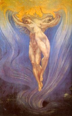 void-dance:  NORMAL LOVE The only abnormality is the incapacity to love. Anaïs Nin  Painting by Jean Delville: The Love of Souls (1900) 