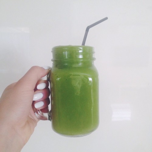 Homemade green smoothies are great 👌 #raw #vegan