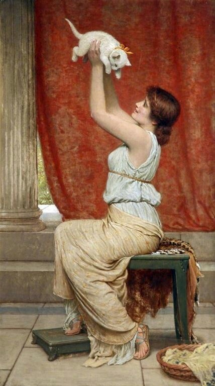 dduane:
“ madness-and-gods:
“ By Charles Edward Perugini
”
Title: “At Play” ”