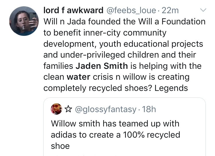willow smith recycled shoes