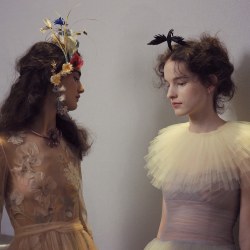 lesliaisonsdemarieantoinette:Backstage Christian Dior Couture Spring 2017 Paris Fashion Week. Photo, W Magazine 