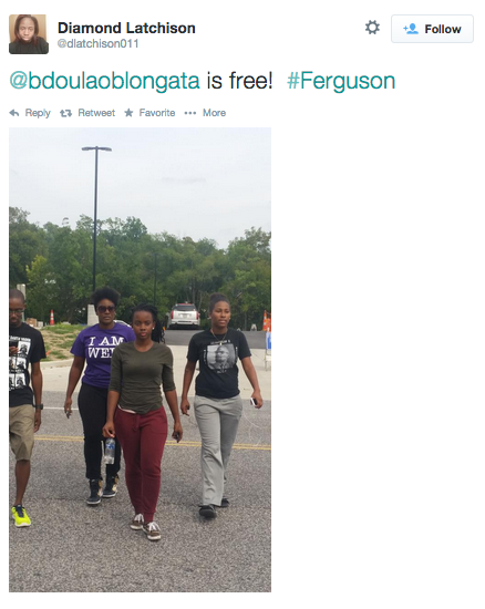 socialjusticekoolaid:  revolutionarykoolaid: Can’t stop, won’t stop: Protesters in Ferguson rally again, seeking justice for Mike Brown. More than a month and a half after his death, his killer, Darren Wilson, is still a free man. (Pt 2)   Because