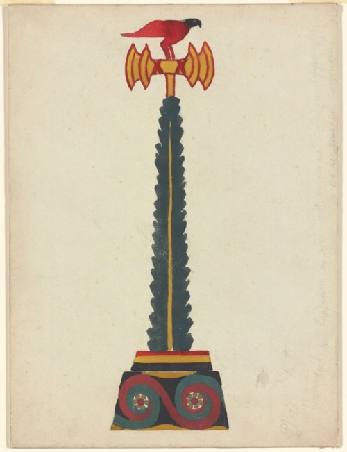 didoofcarthage: Prop designs by Léon Bakst for PhèdreRussian, 1923graphite, watercolor