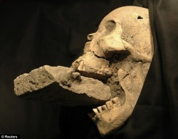 The remains of a female ‘vampire’