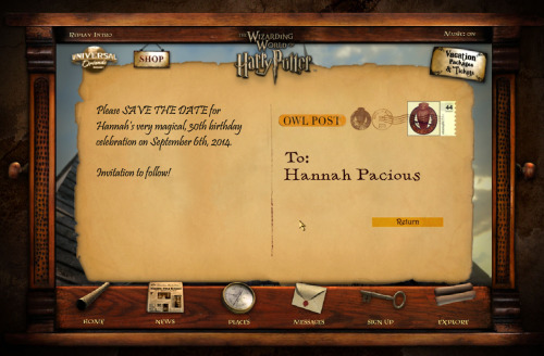 √ Send Save-the-Dates for Hogwarts-themed Birthday Party I did it, I actually did it! I just s