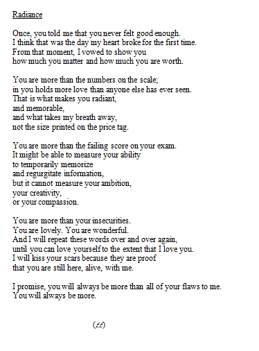 absentions:  absentions:  &ldquo;You can stand on the cliff of my heart and shout