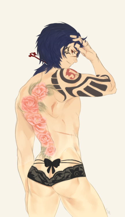 XXX koujaku:  the bow goes nice with the present, photo