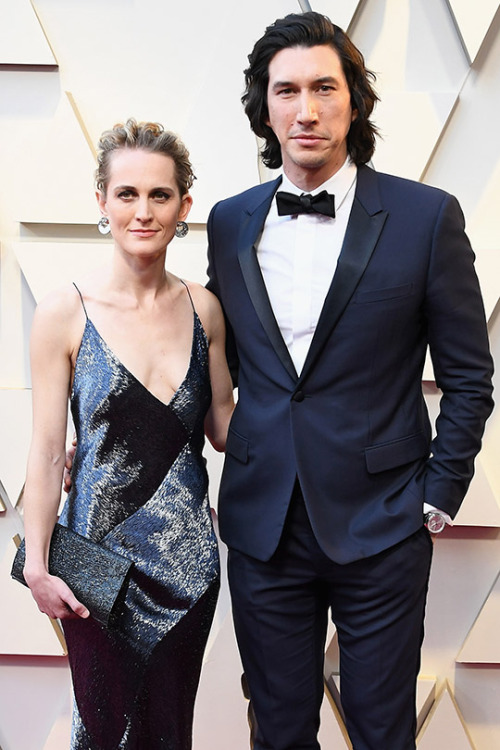 the-adam-driver-files: Adam Driver and Joanne Tucker on the red carpet at the Oscars, 02/24/19